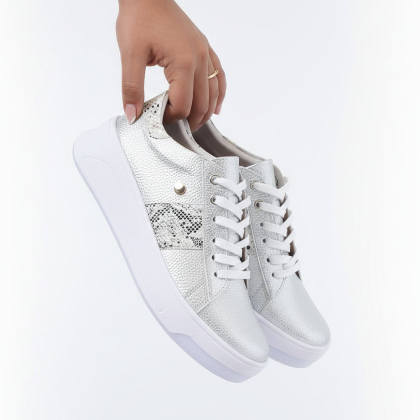 Tennis Metalizadas -Silver