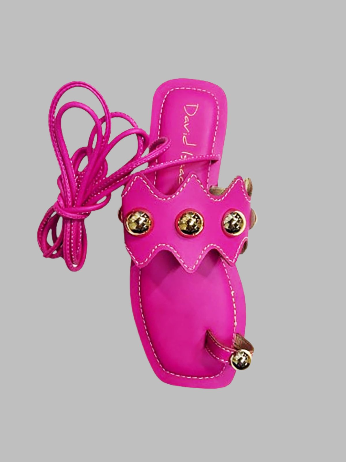 Sandalia Gladiadora -Fucshia & Dorado