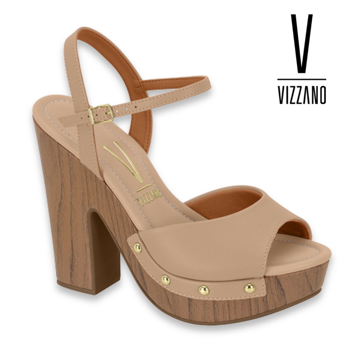 Sandalia estilo Plataforma - Nude