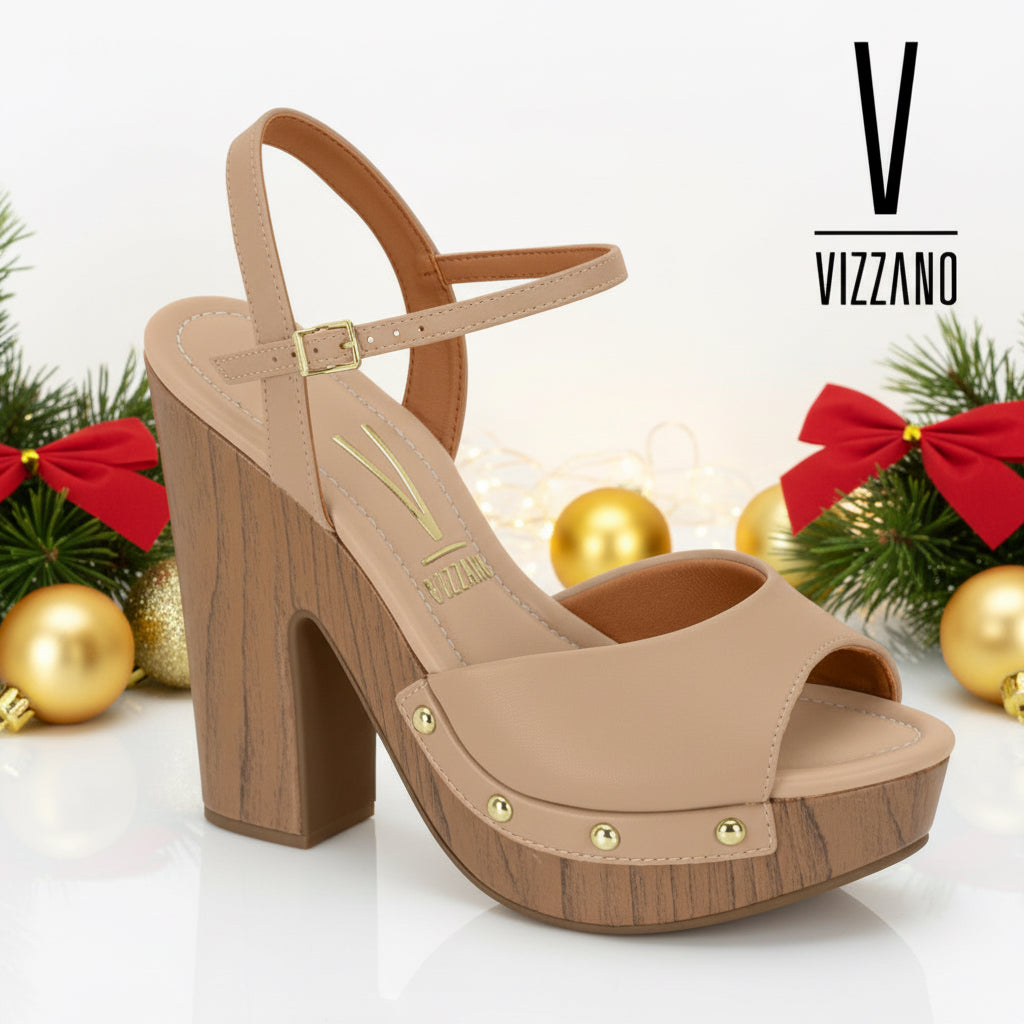 Sandalia estilo Plataforma - Nude