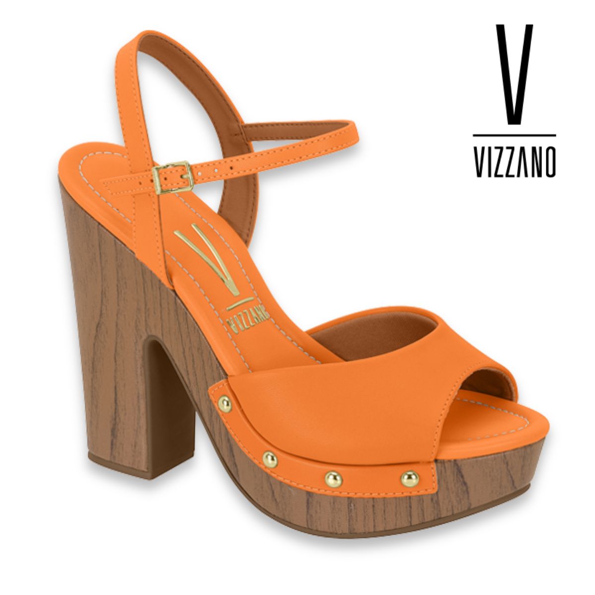 Sandalia estilo Plataforma -Orange