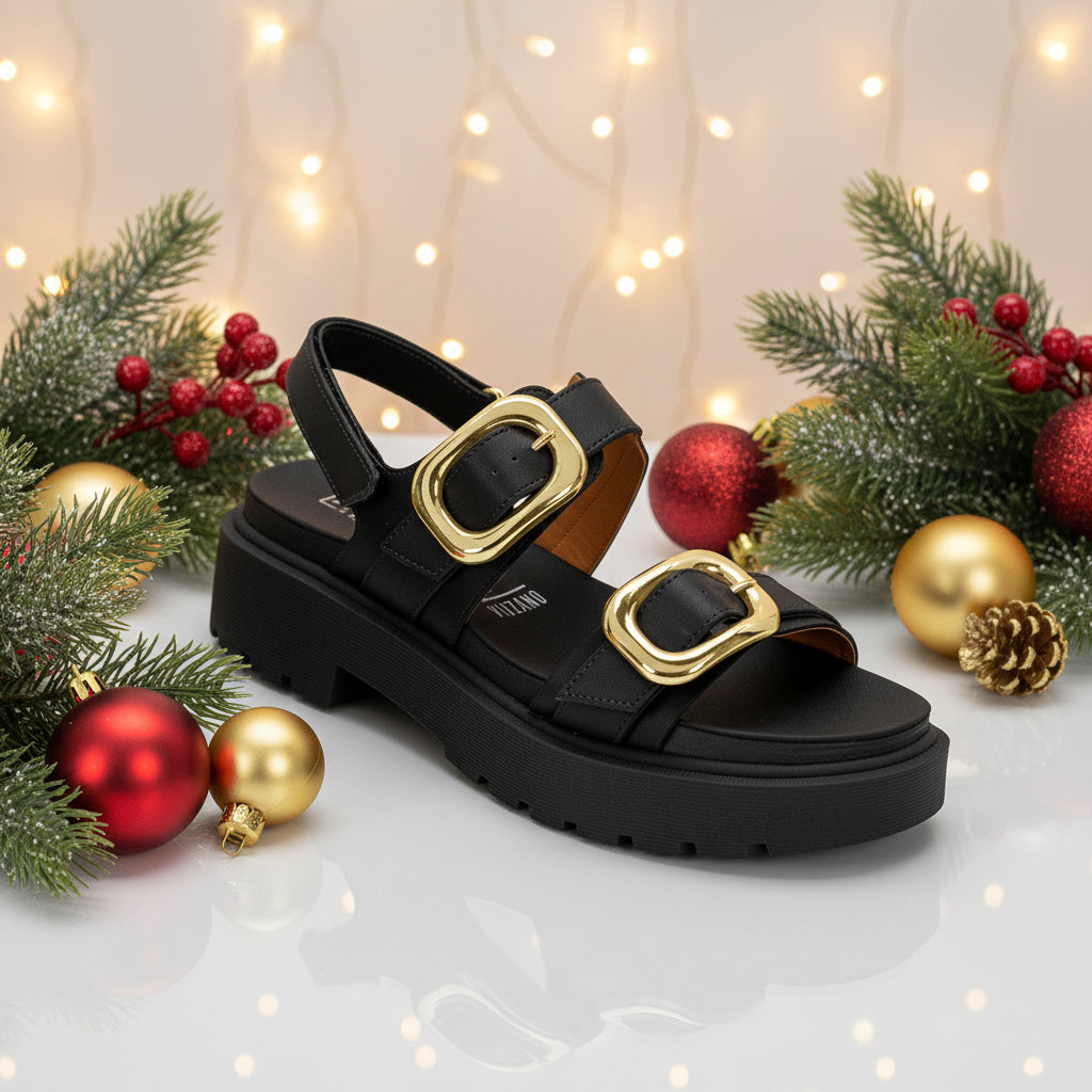 Sandalia en Bloque -Black