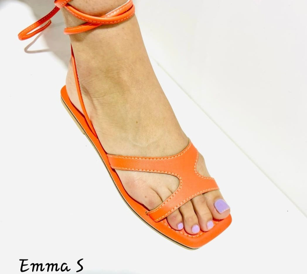 Sandalia Gladiadora-Orange