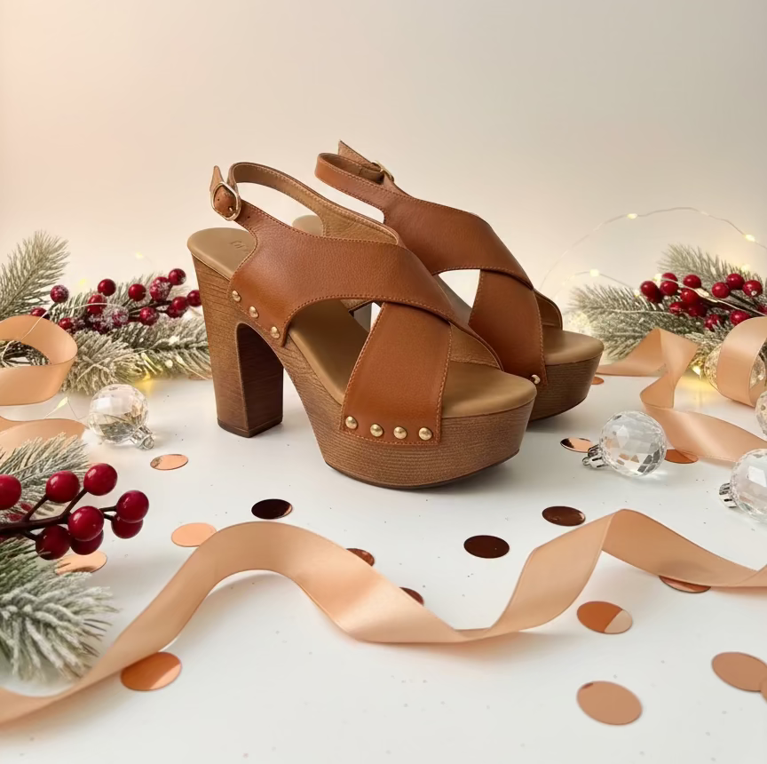 Sandalia Alta- Brown