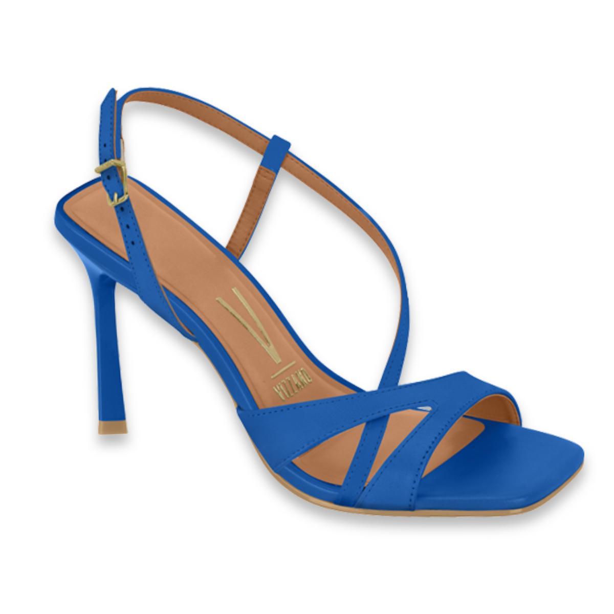 Sandalia de Tacon Alto- Azul