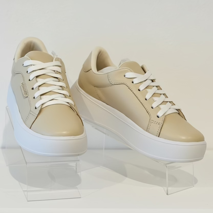 Beige sneakers