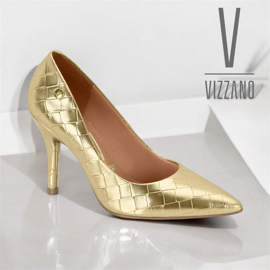 Stilleto Tacon Alto- Gold