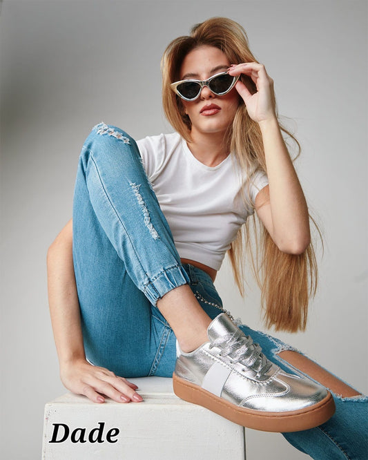 Tennis Clasica -Silver & White