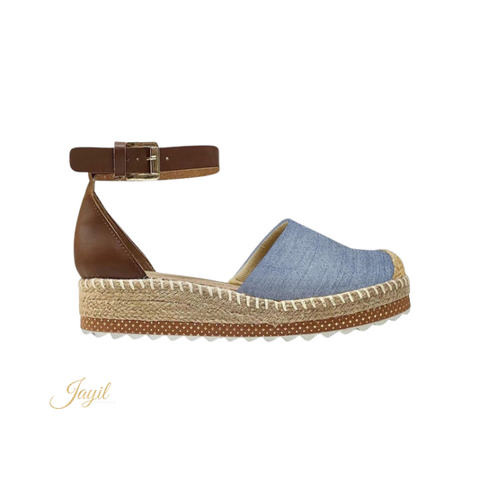 Martha Wedge- Denim