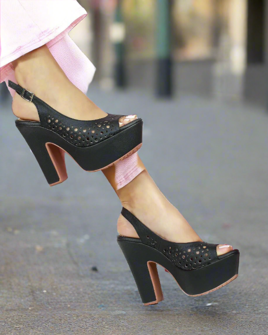 Confidence High Heels- Black- Jayil Boutique