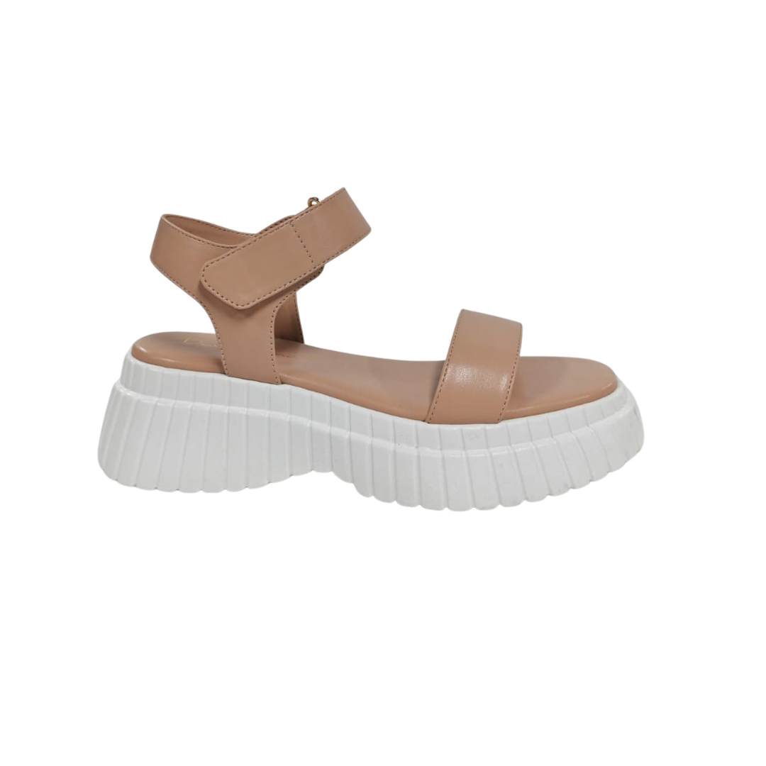 Sandalia en Bloque- Nude