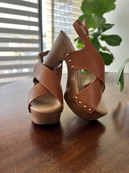 Sandalia Alta- Camel