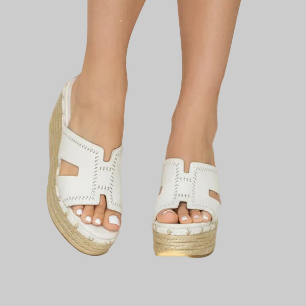Sandalia estilo Plataforma - White Rose