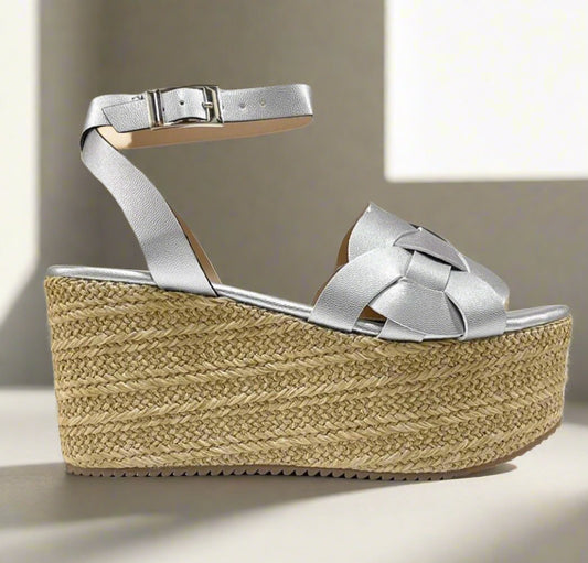 Camila Wedge - Silver