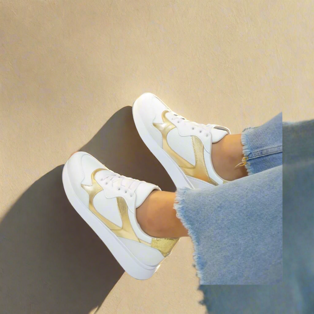 Classic Sneakers-Gold