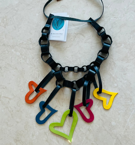 Leather Necklace-Black