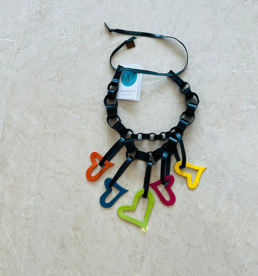 Leather Necklace-Black