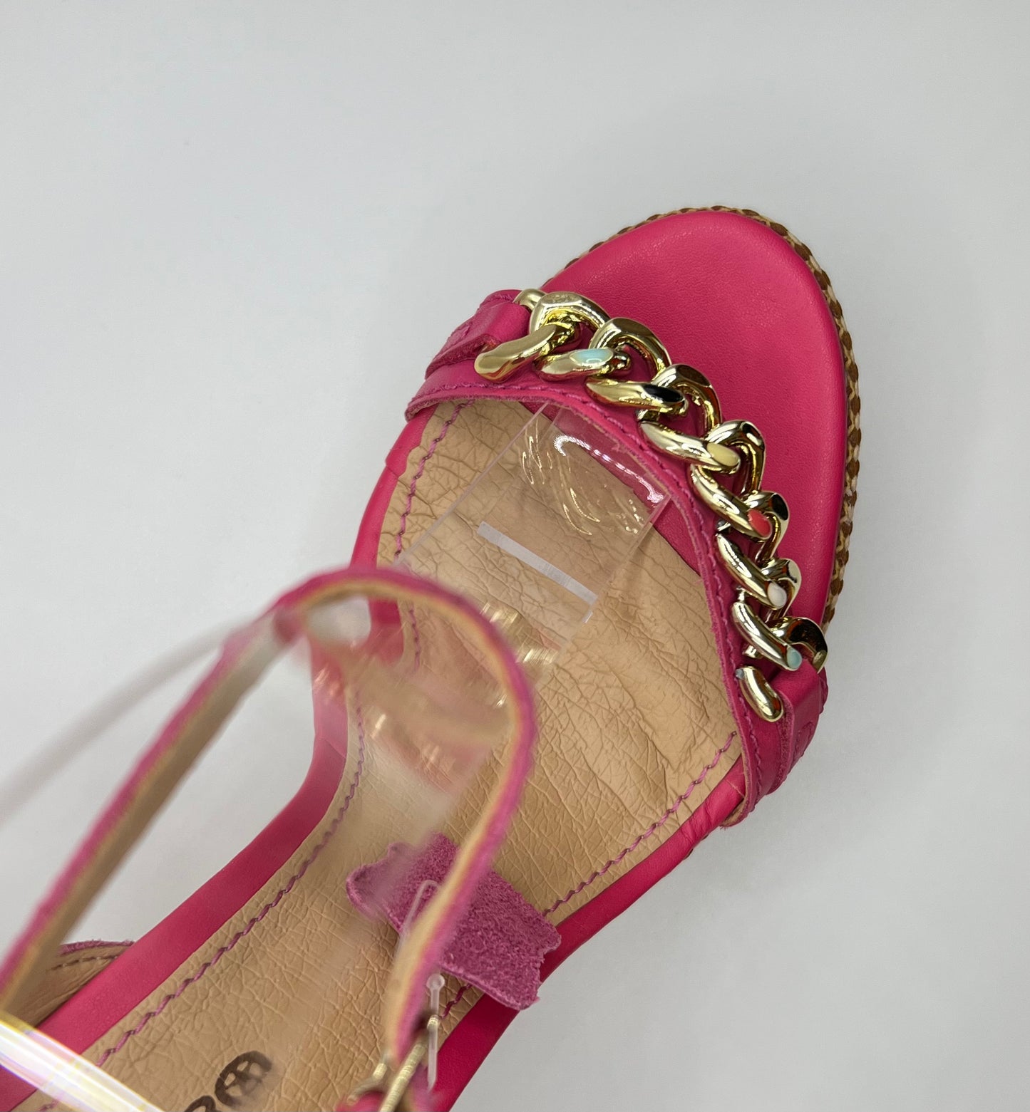 Chain Wedge- Hot Pink Wedge